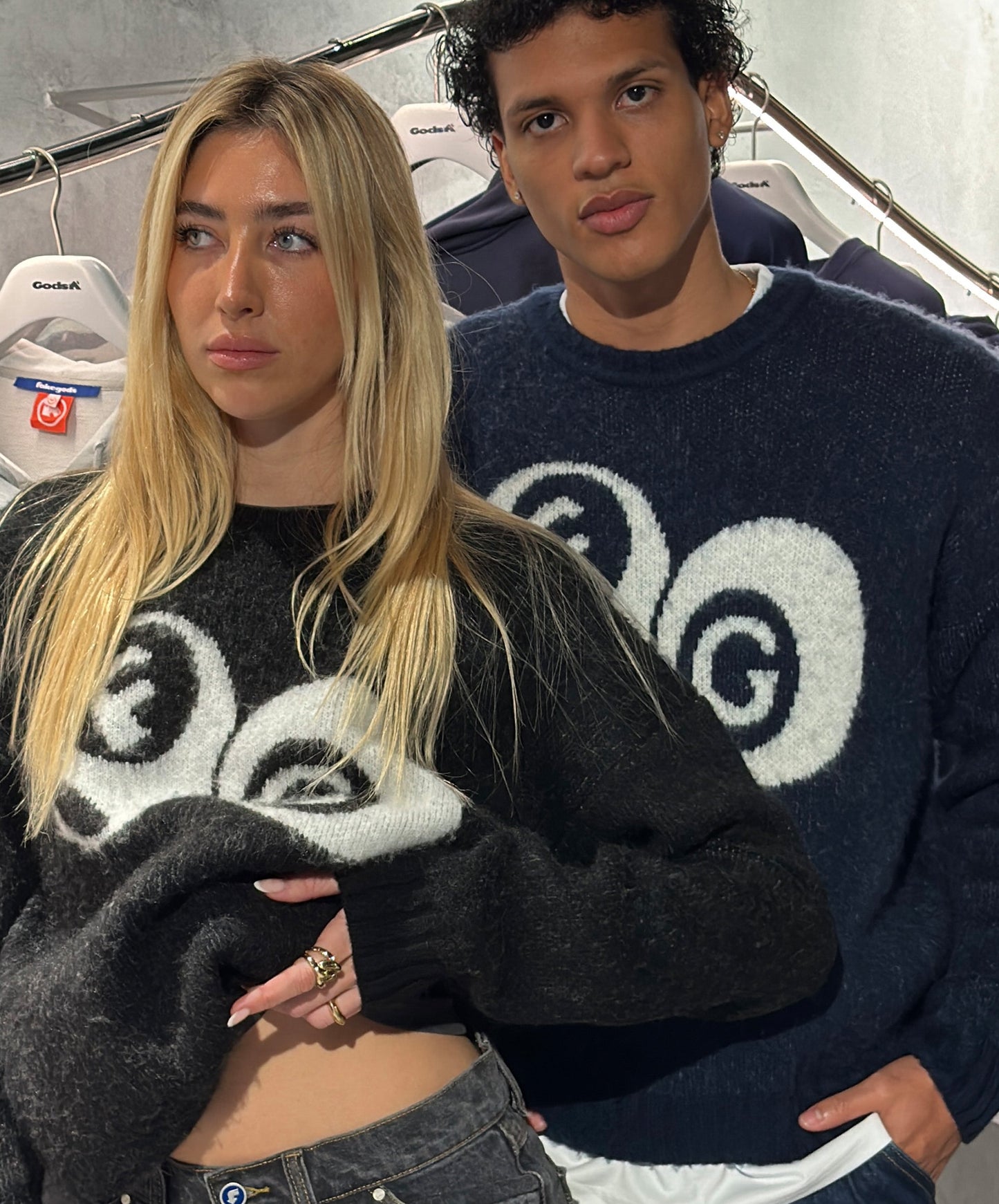 Billiard Knitted Sweater Navy