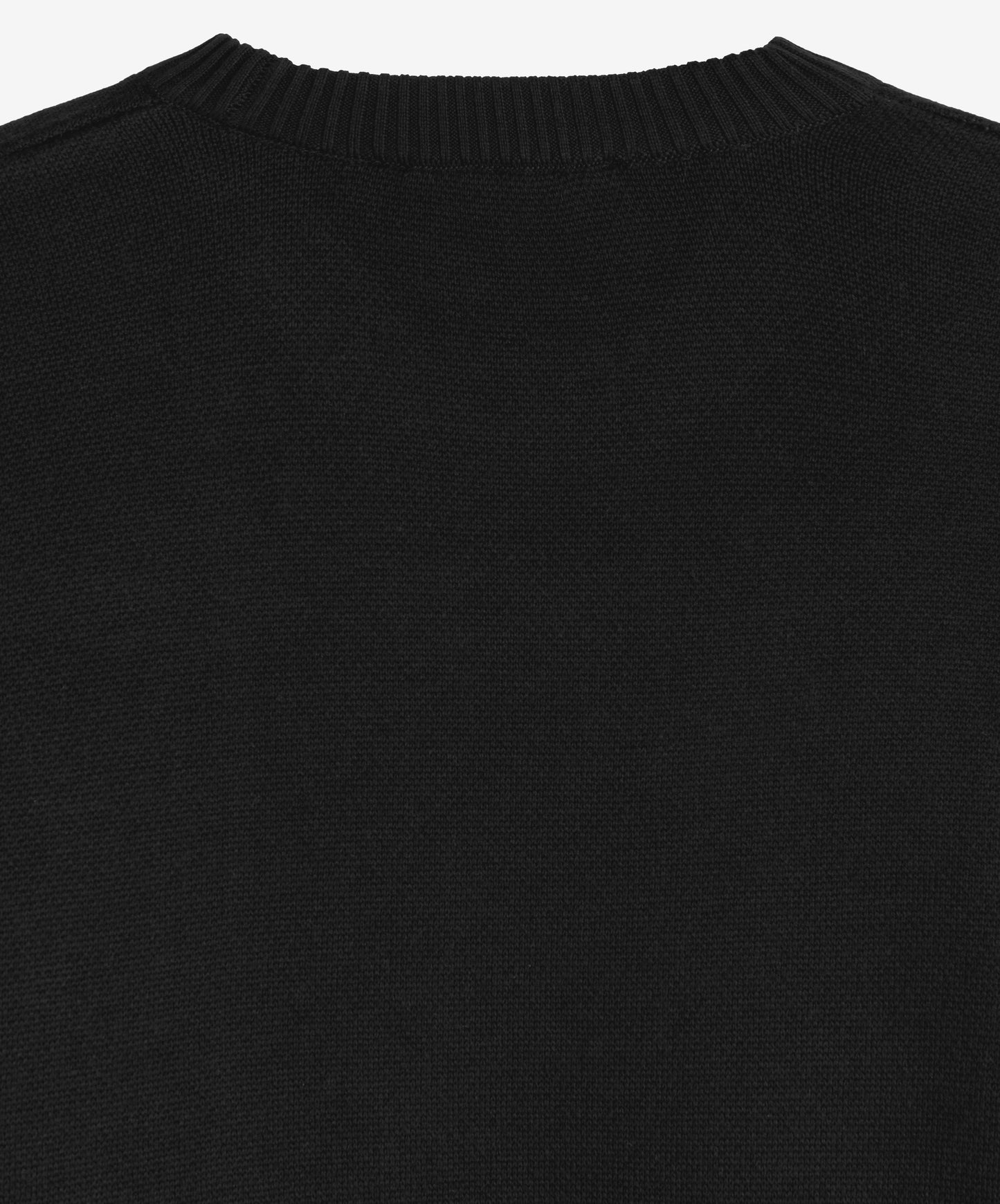 Valentine's Knitted Sweater Black