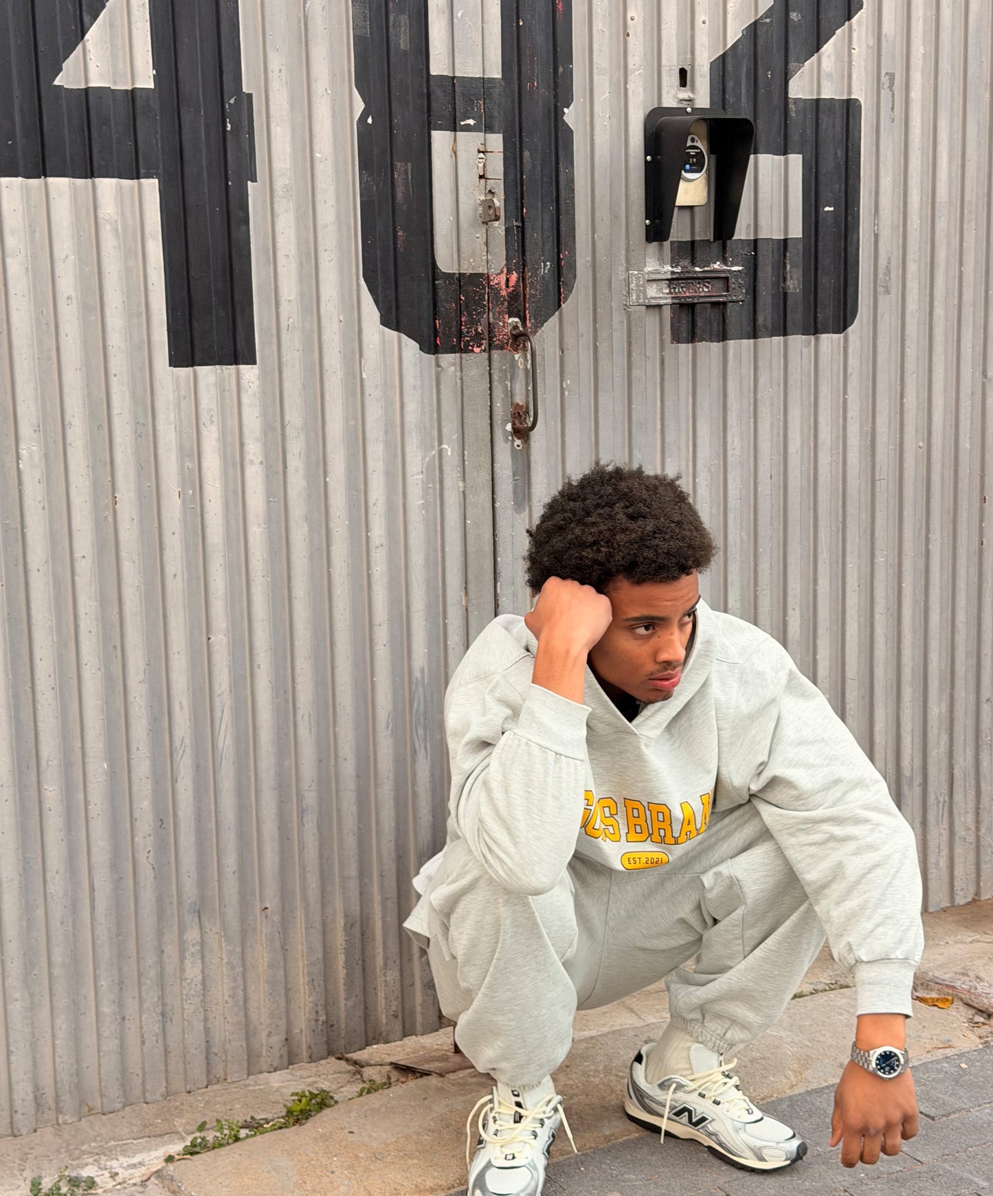 Godsbrand Joggers Grey Melange