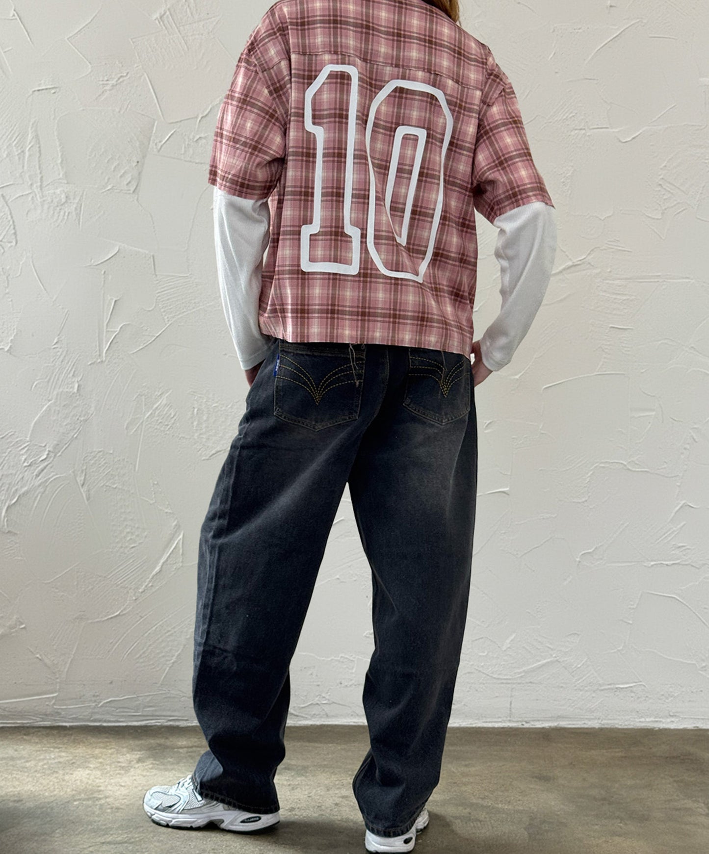 Baggy Denim Jeans Dark Grey