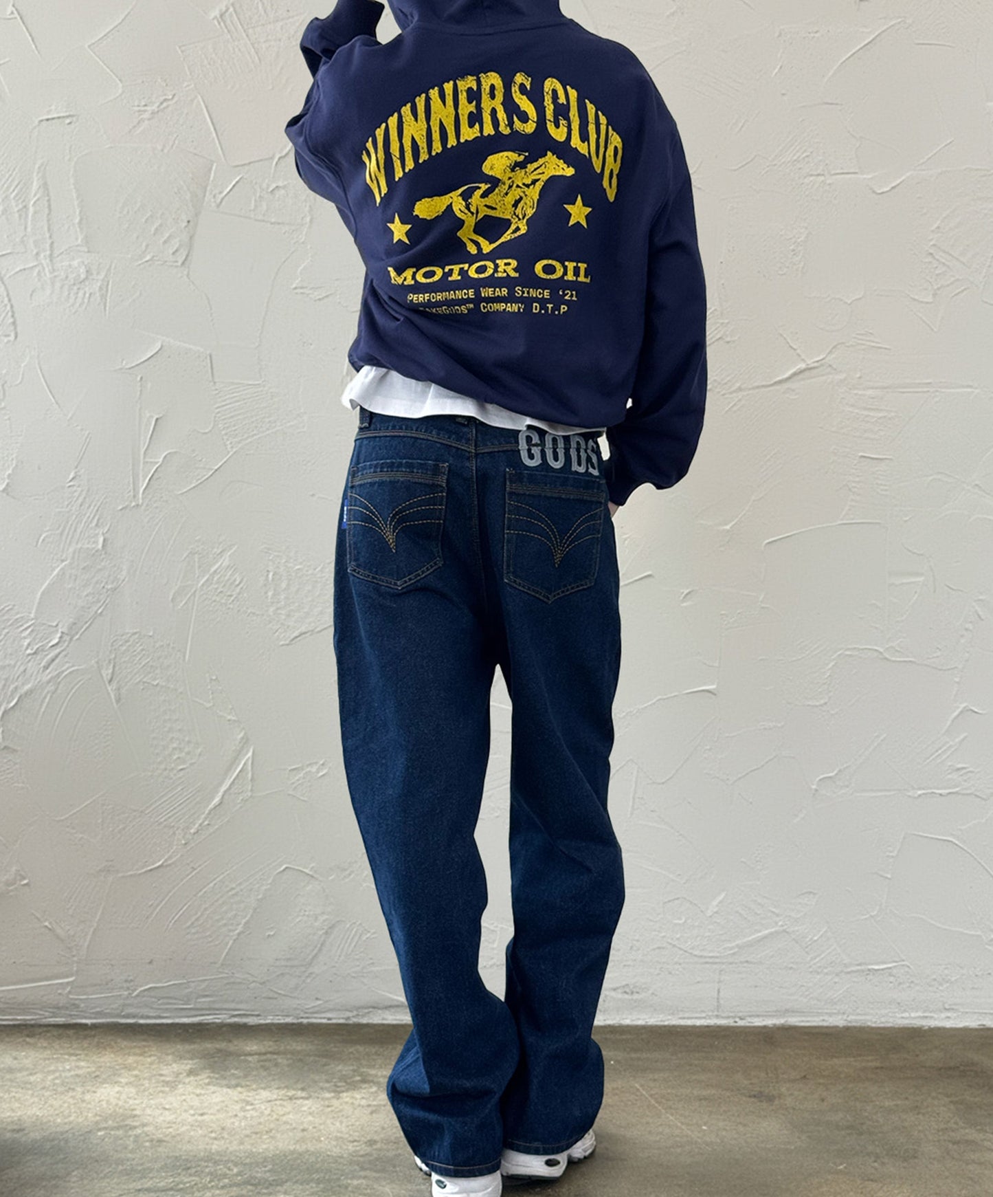 Baggy Denim Jeans Navy