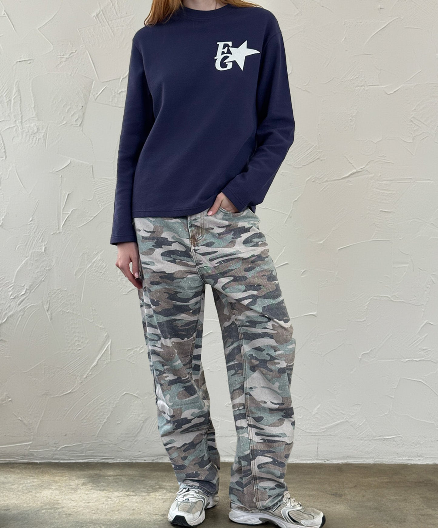 Star Longsleeve Navy