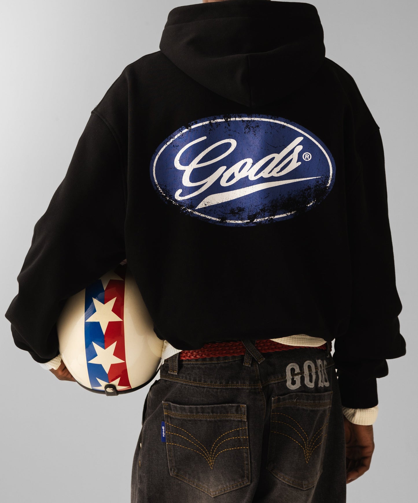 Spark Cropped Hoodie Black