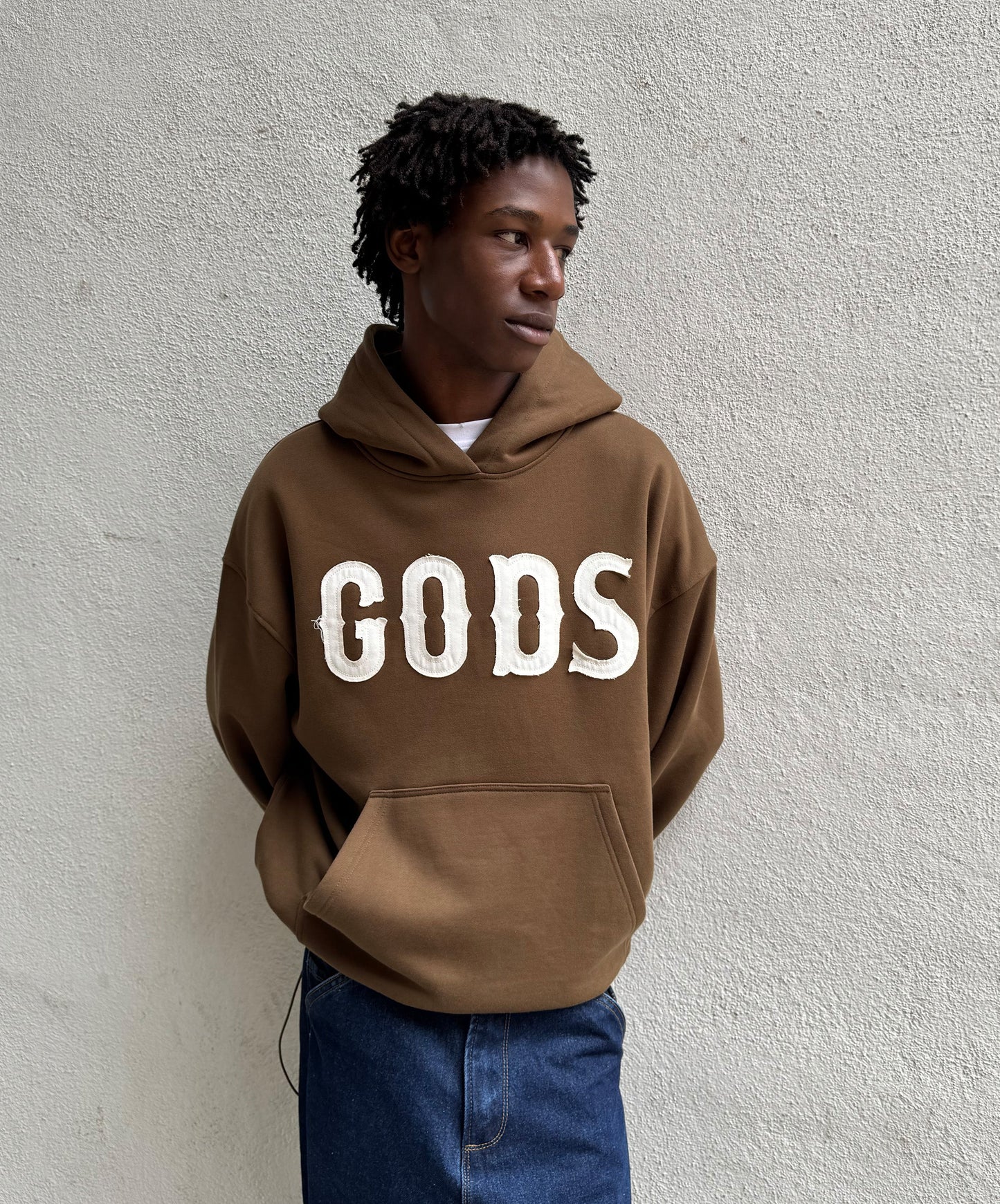 Gods Hoodie Brown
