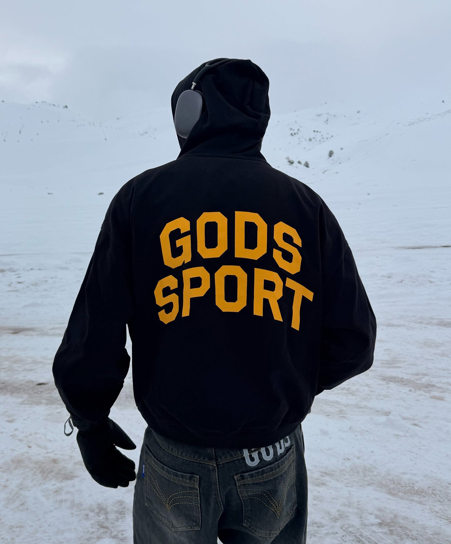 Gods Sports Club Hoodie Black