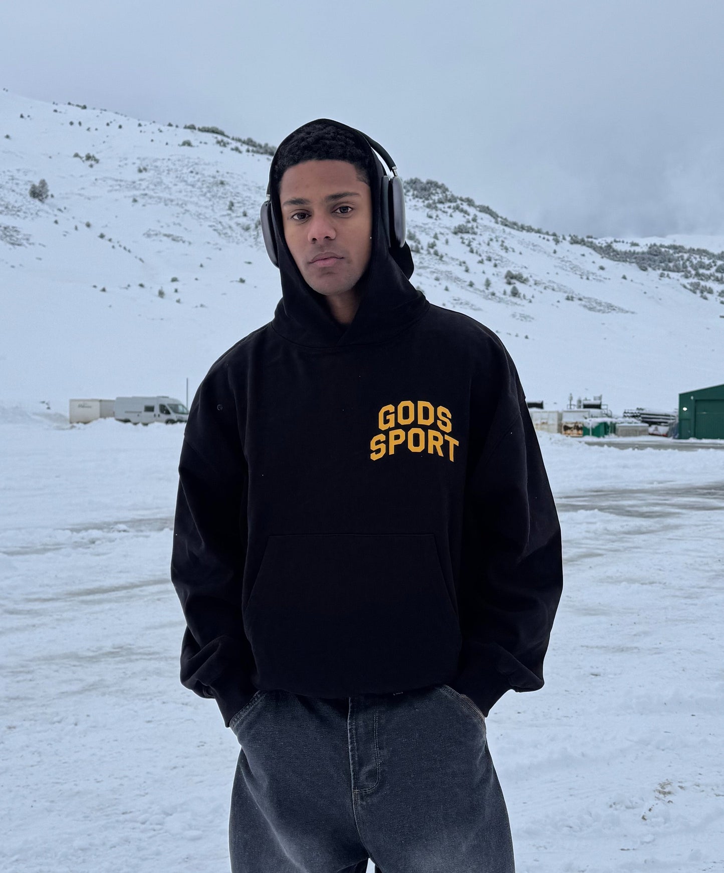 Gods Sports Club Hoodie Black