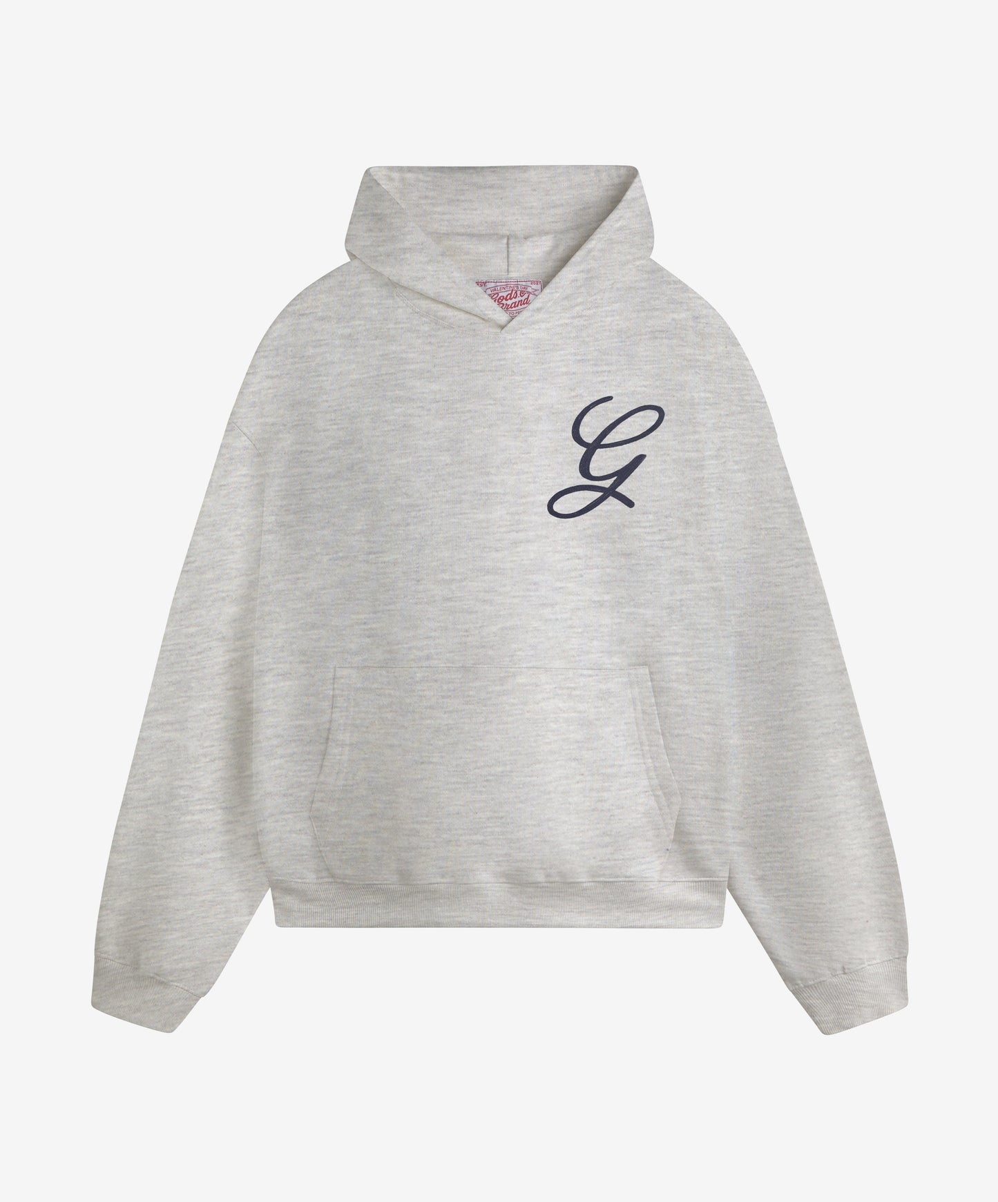 Love Script Hoodie Light Grey