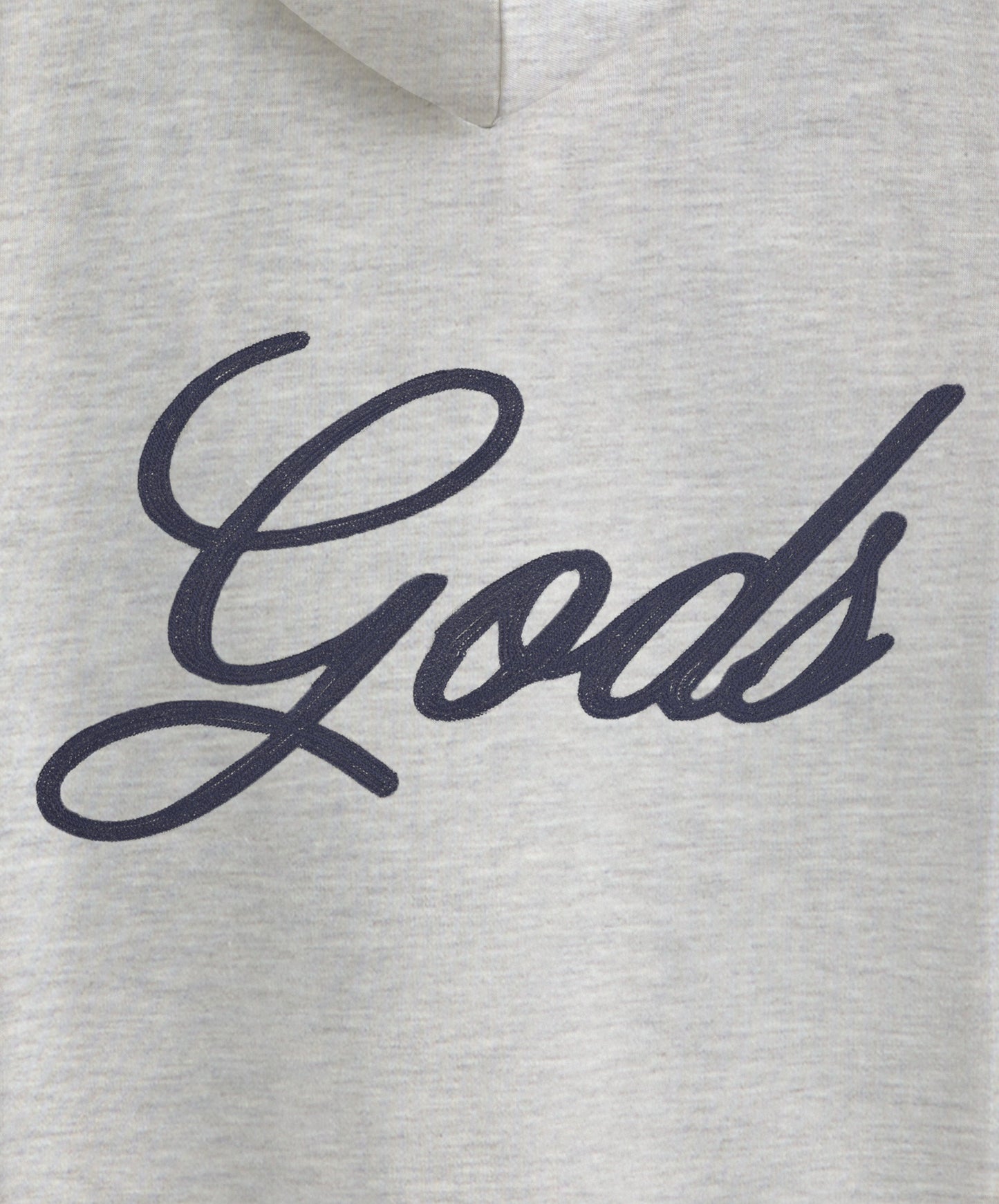 Love Script Hoodie Light Grey