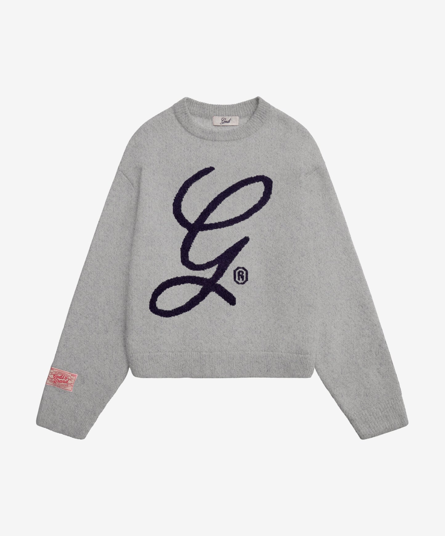 G'S Knitted Sweater Light Grey