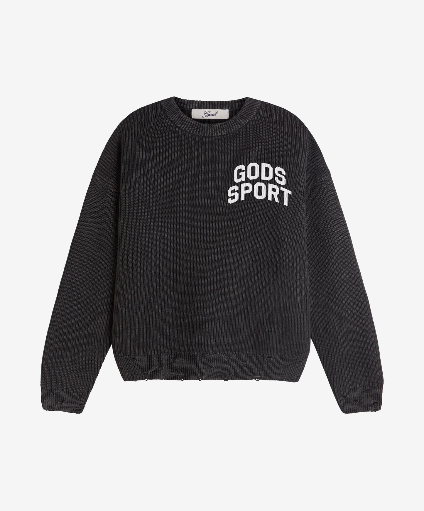 Gods Sport Knitted Sweater Black