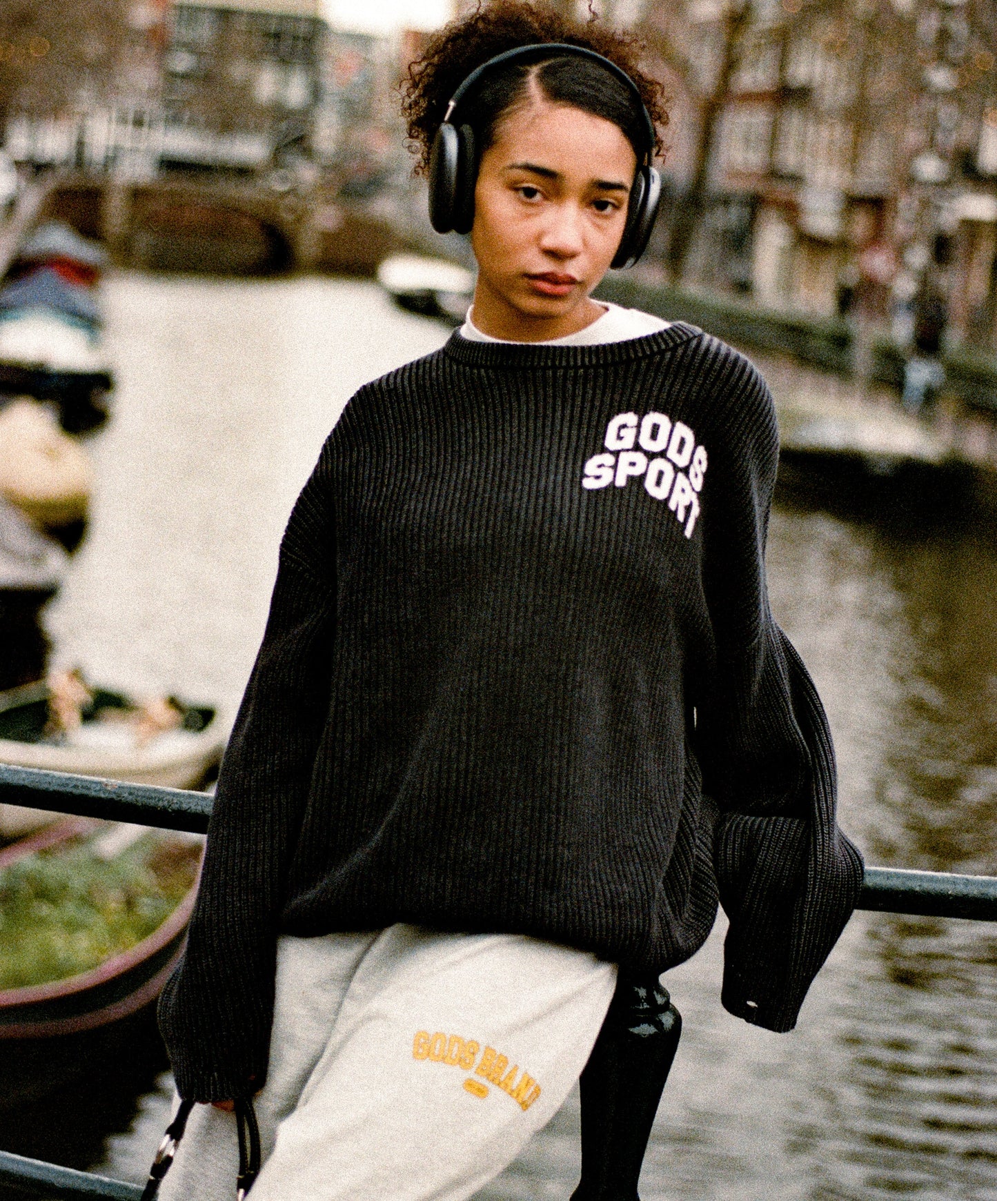 Gods Sport Knitted Sweater Black