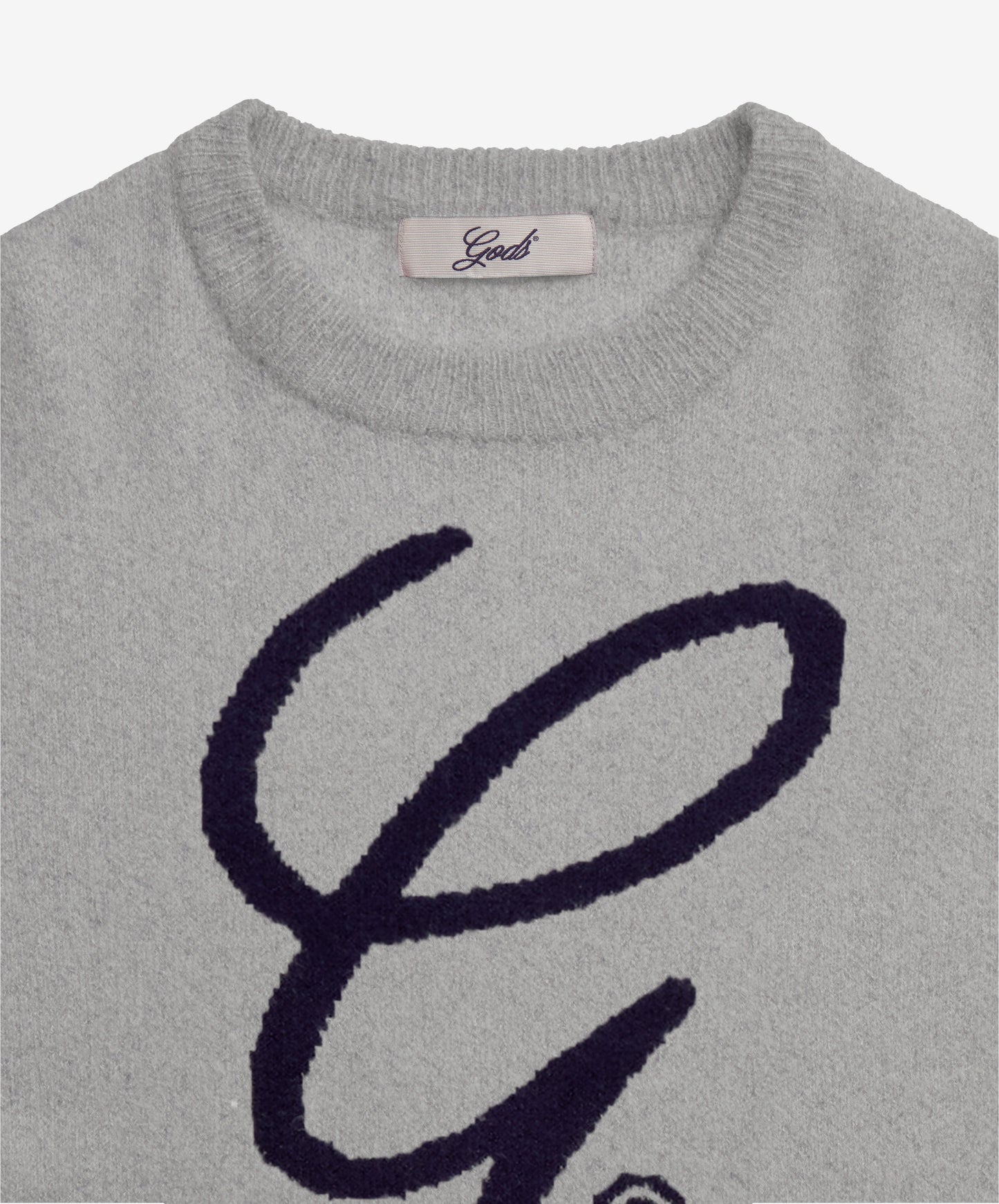 G'S Knitted Sweater Light Grey