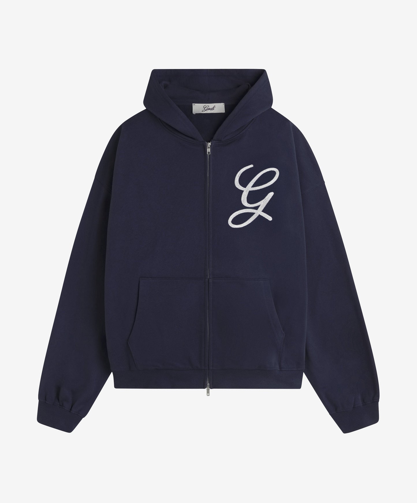 Love Script Zipper Navy