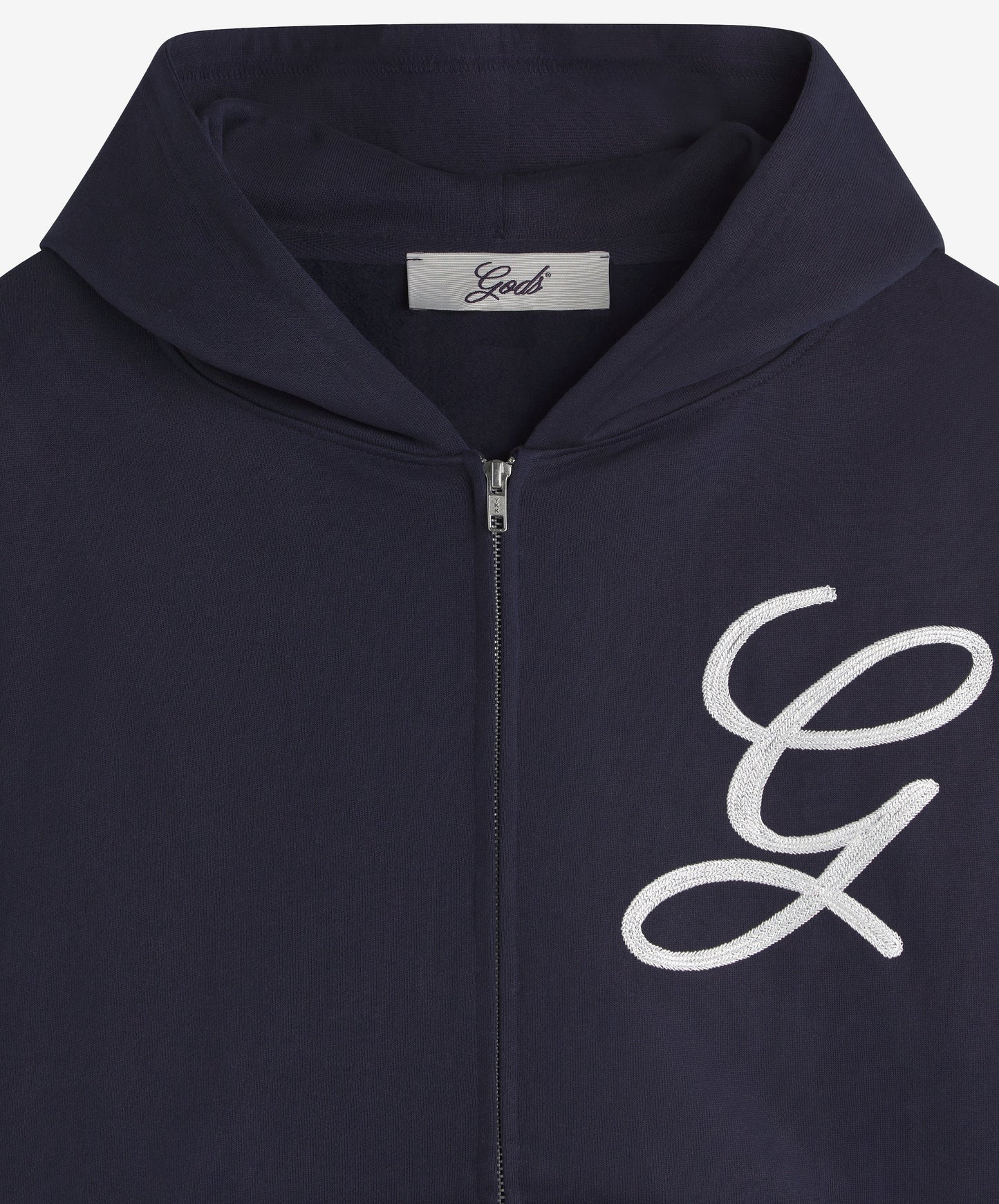 Love Script Zipper Navy