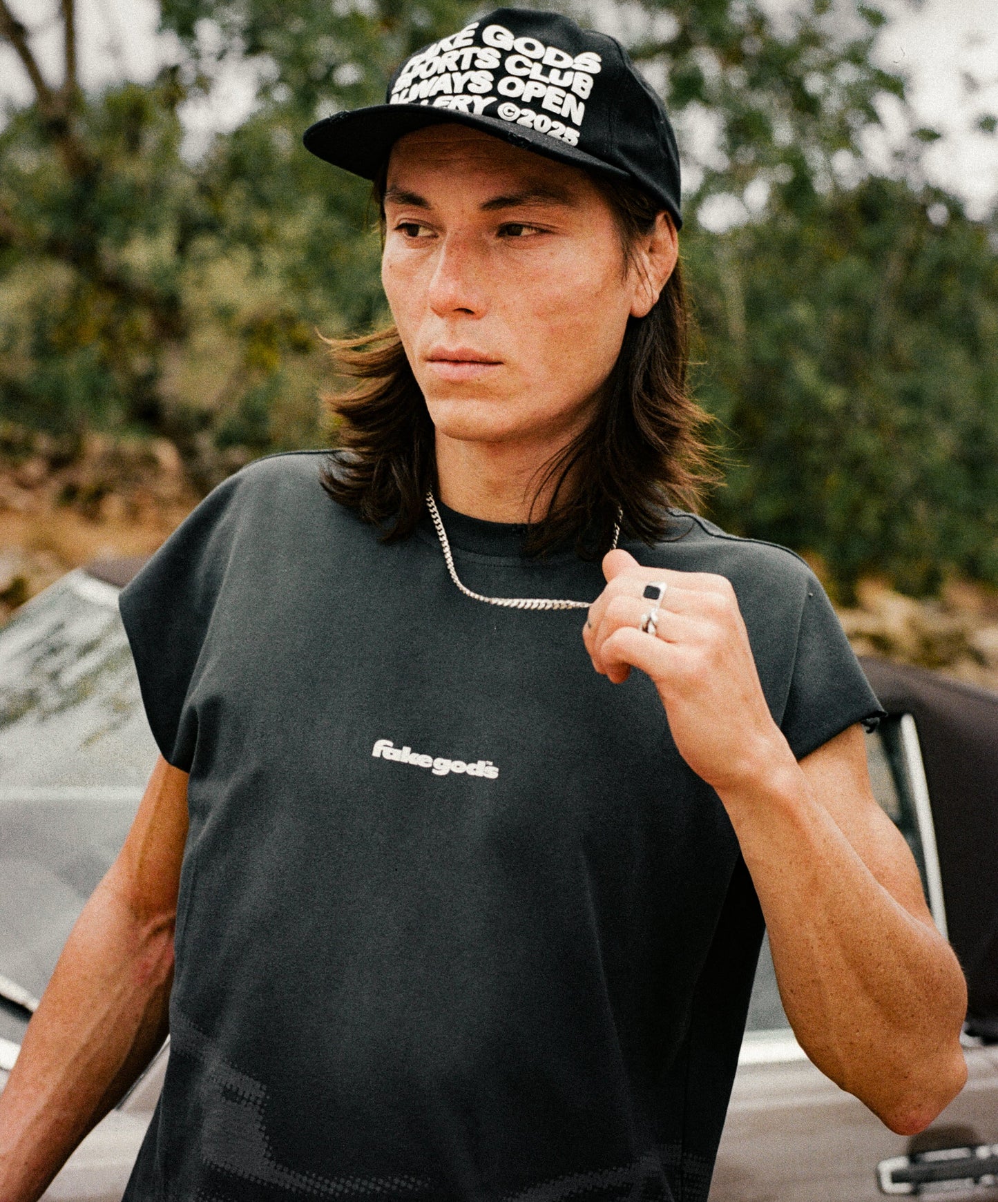 Grand Prix Sunfaded Sleeveless Black