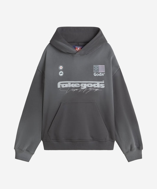 Signature Washed Hoodie Dark Grey