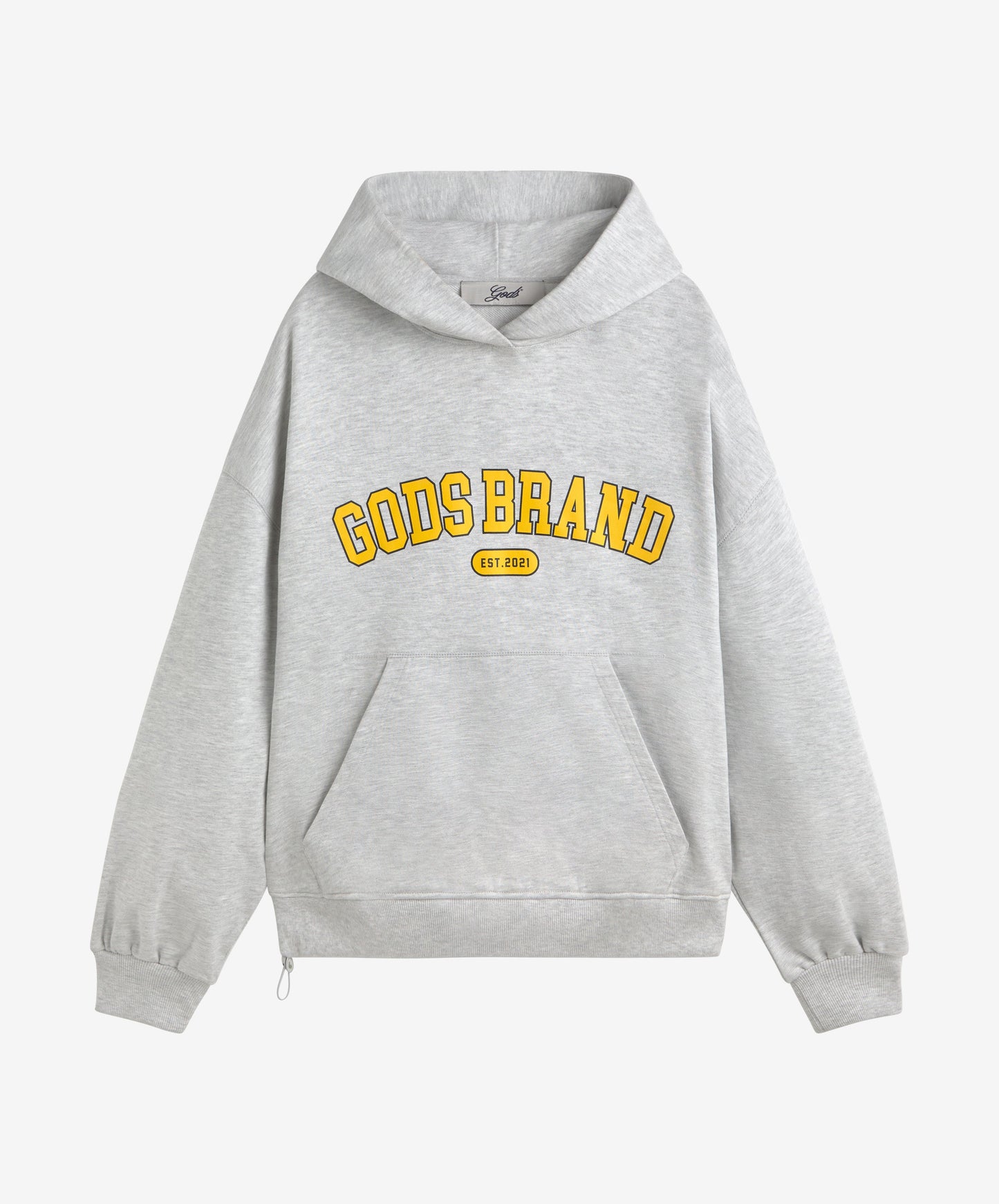 Godsbrand Cropped Hoodie Grey Melange