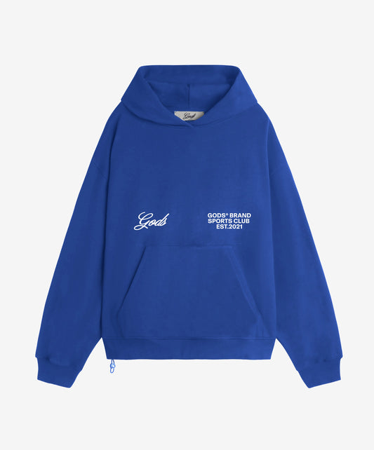 Gods® Brand Sports Club Hoodie Blue