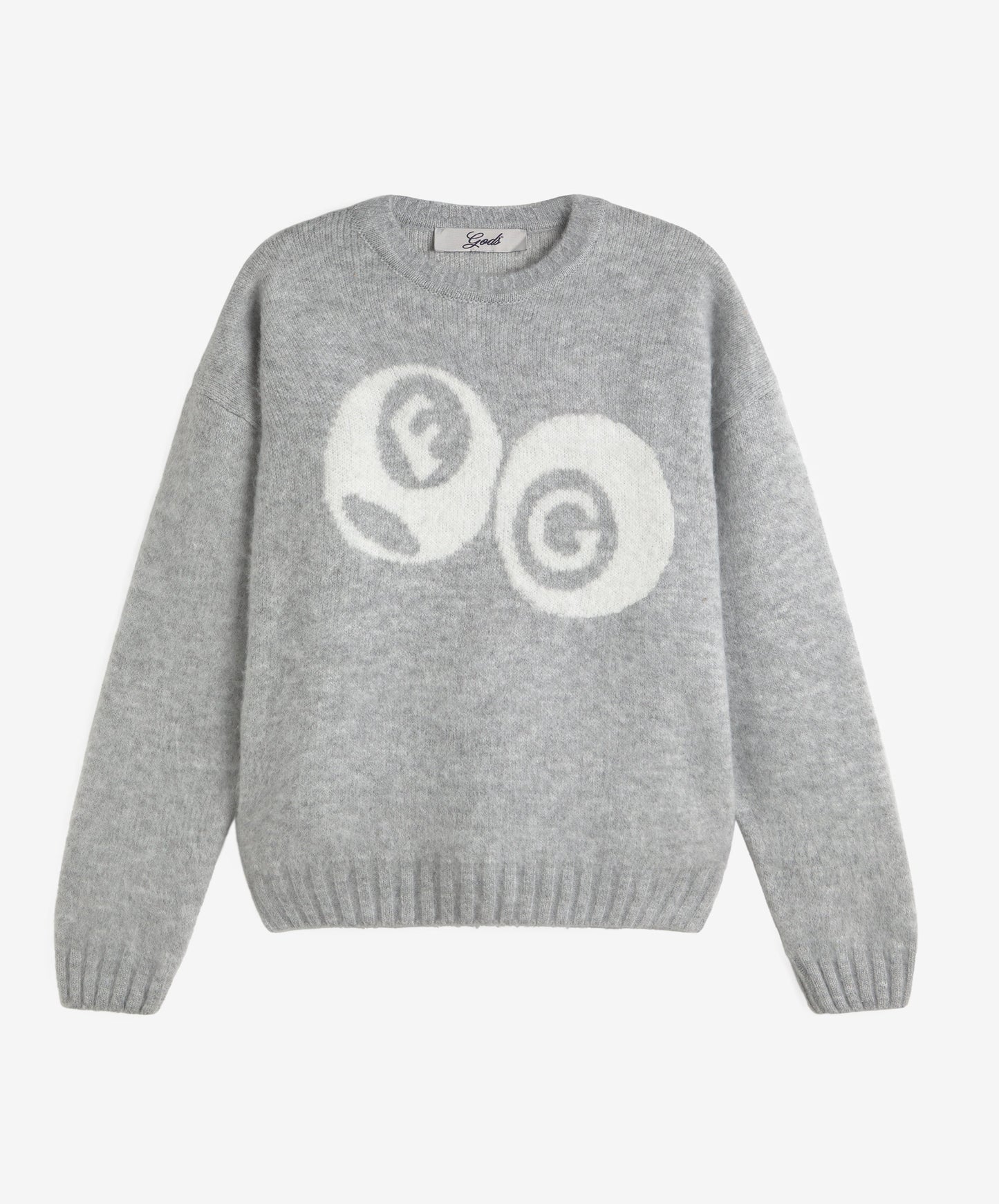Billiard Knitted Sweater Light Grey