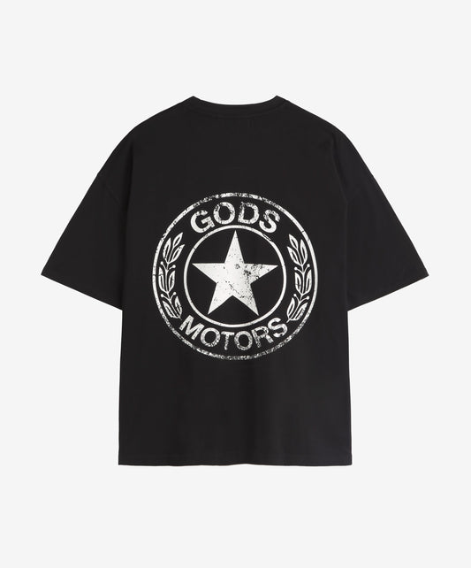 Motor Boxy Tee Black