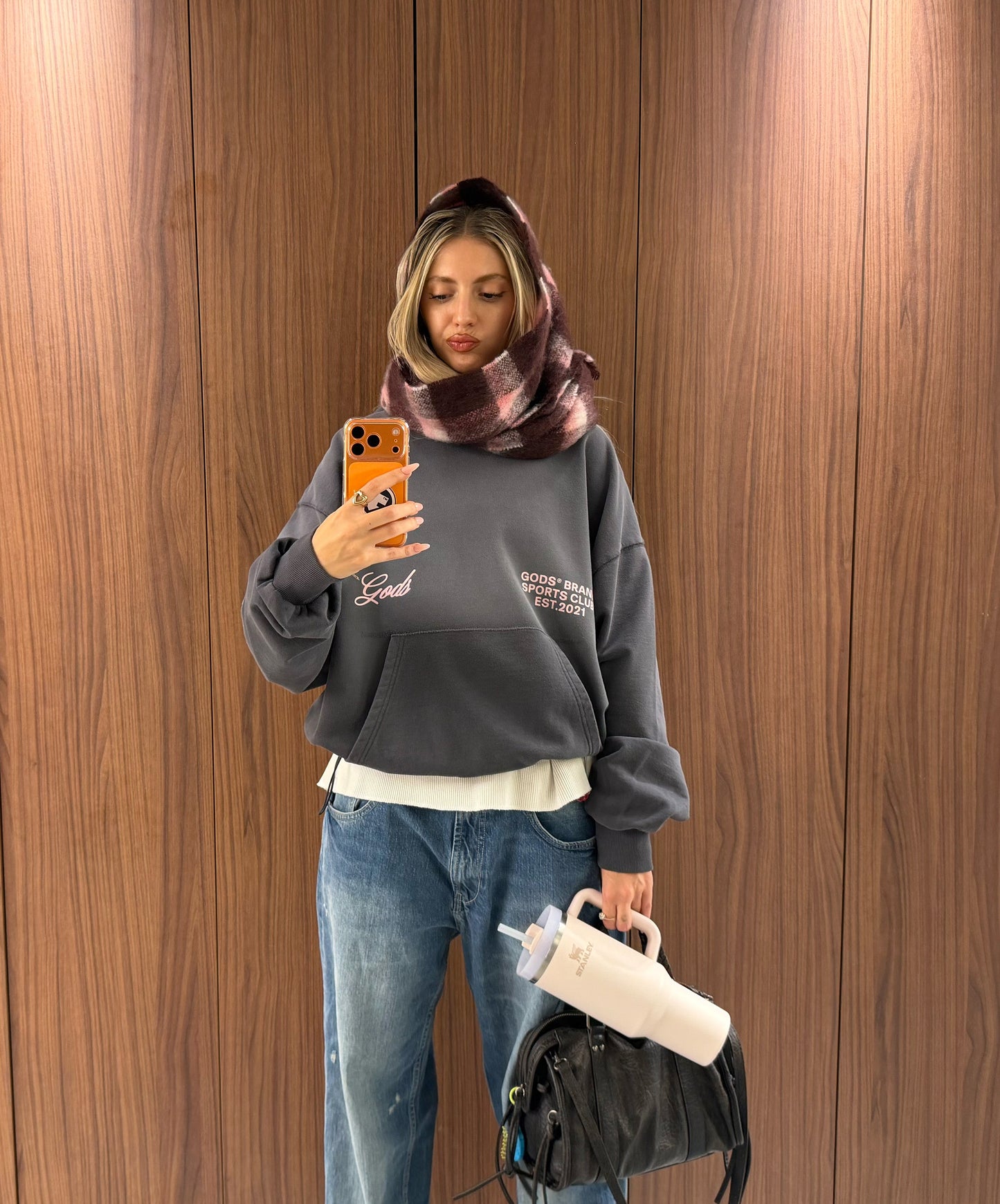 Gods® Brand Sports Club Hoodie Grey