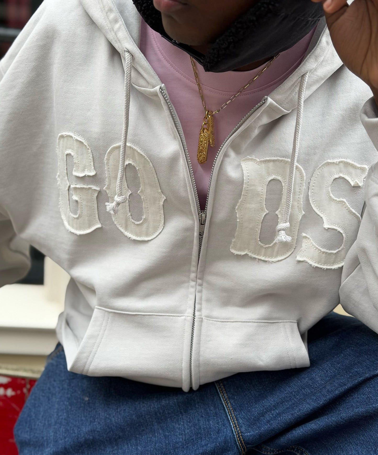 Gods Zipper Light Grey