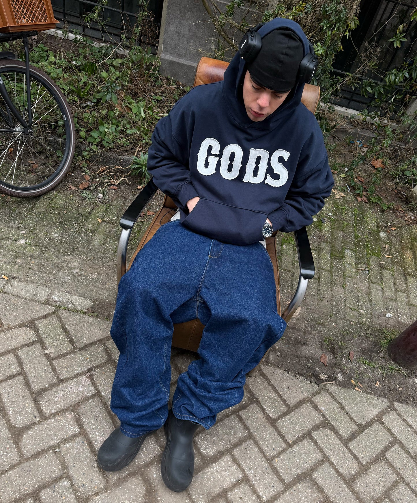 Gods Hoodie Navy