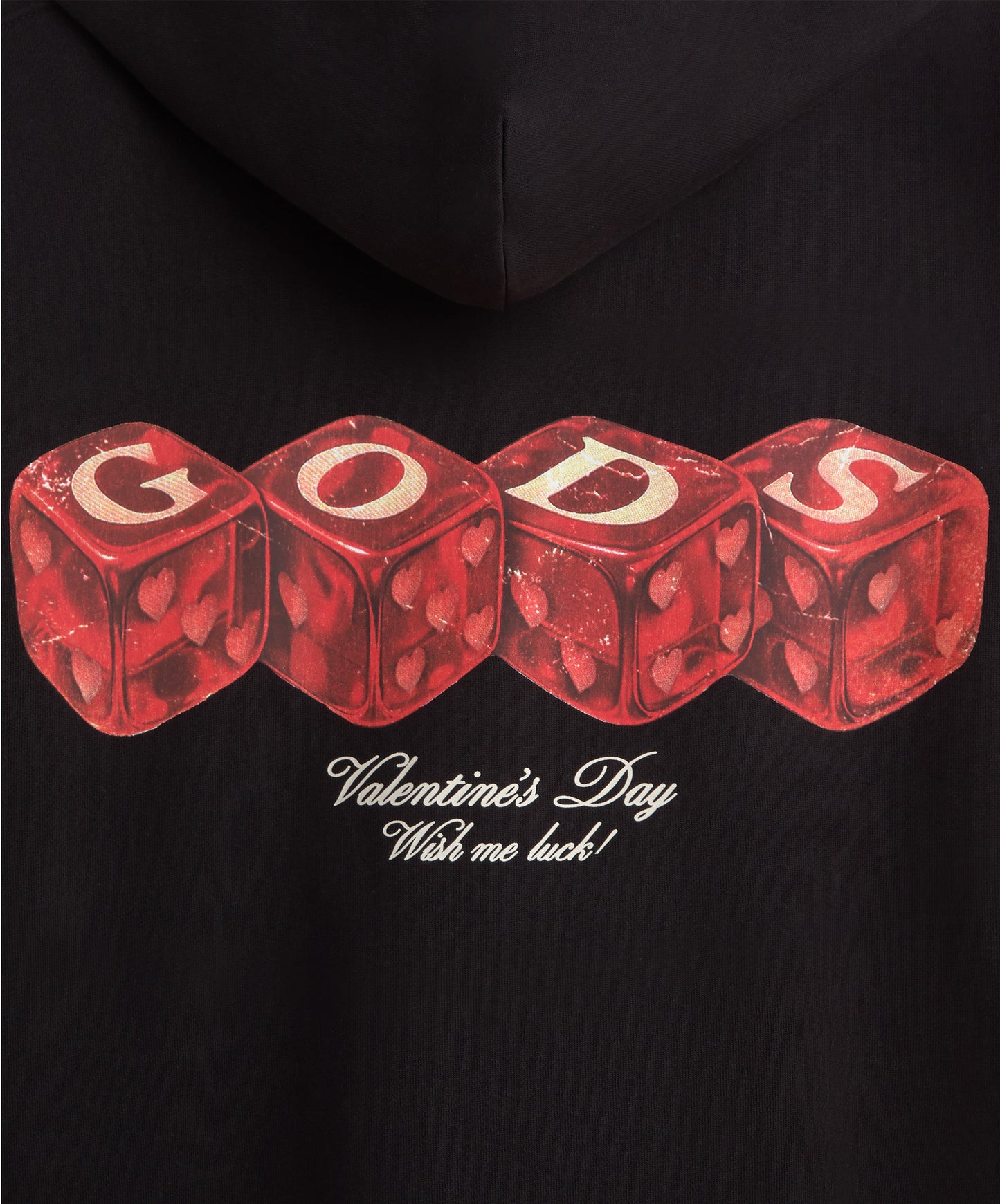 Red Dice Hoodie Black
