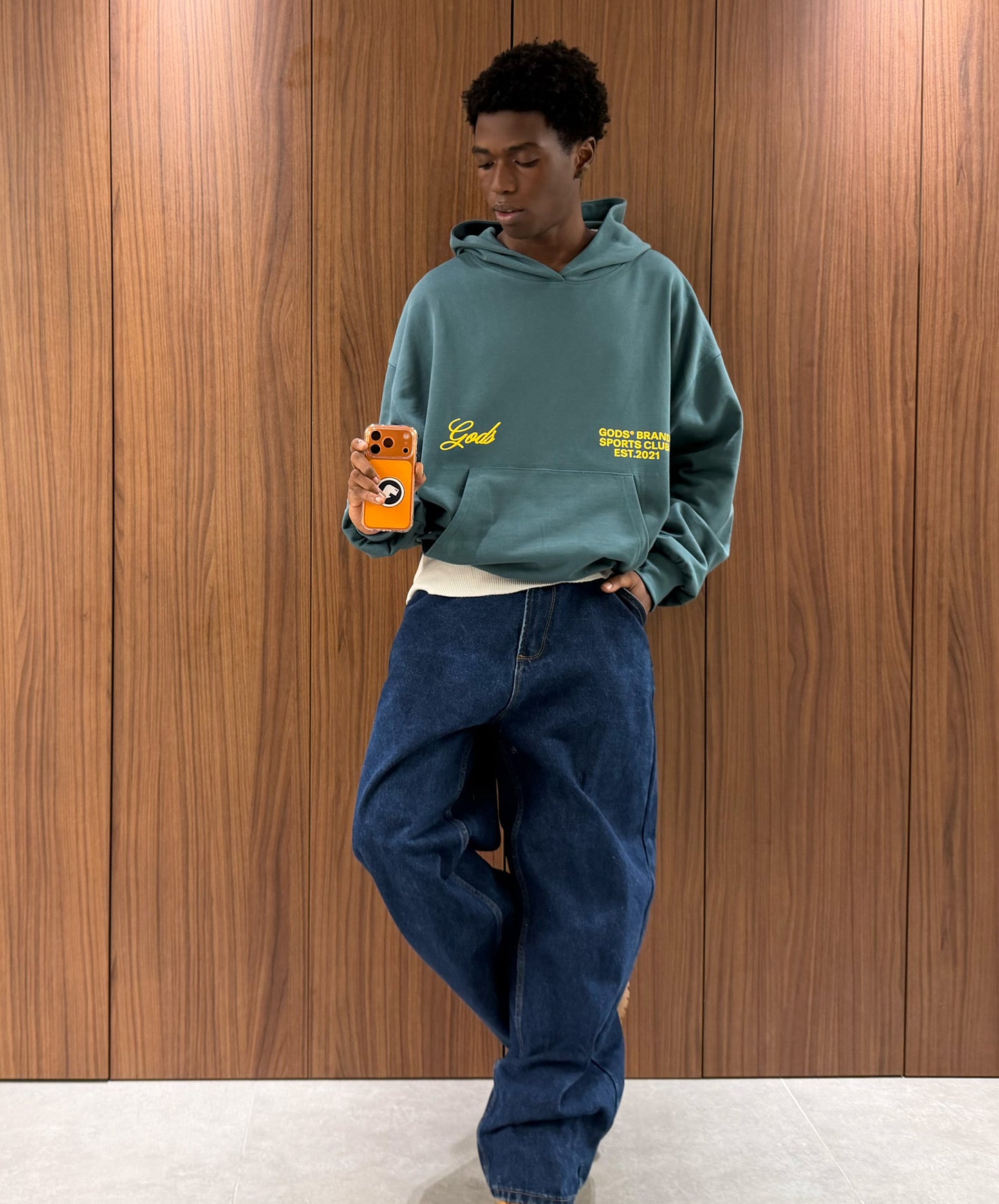 Gods® Brand Sports Club Hoodie Green