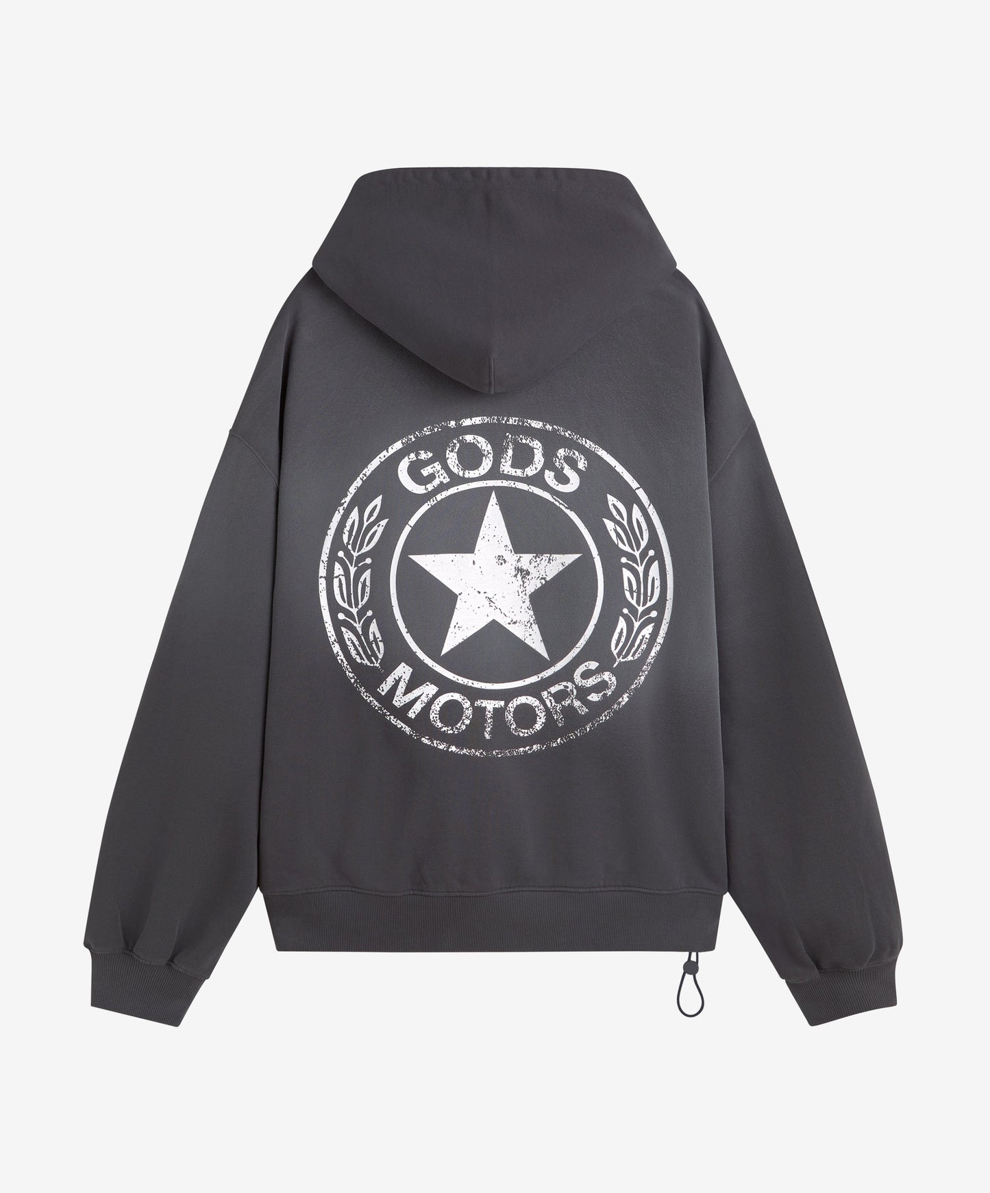 Motor Cropped Hoodie Black