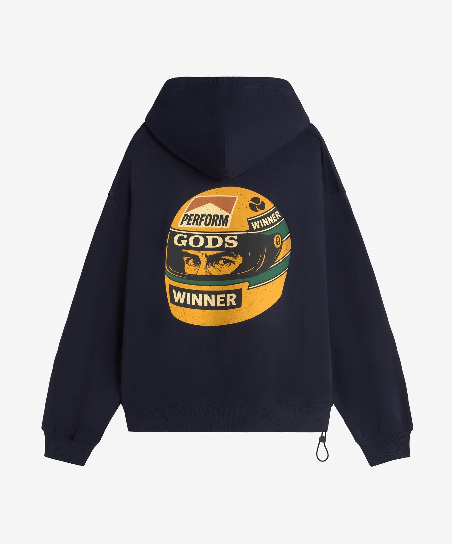 Ayr Cropped Hoodie Navy