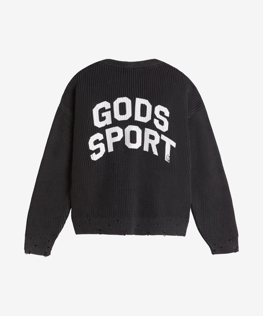 Gods Sport Knitted Sweater Black