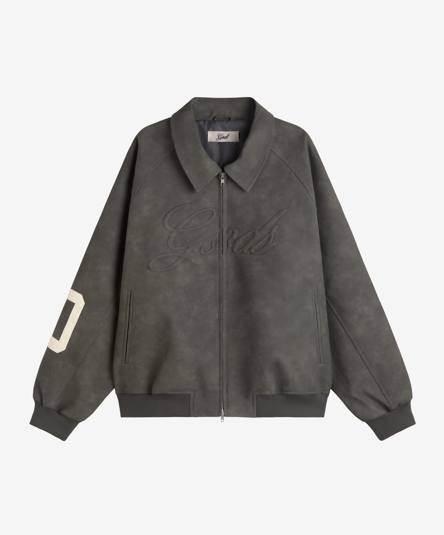 Vegan Leather Jacket Dark Grey
