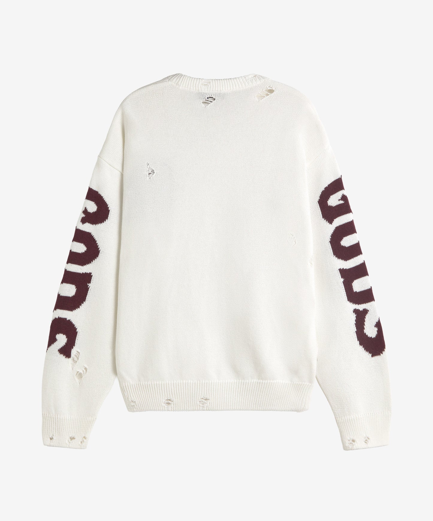 G Side Knitted Sweater White