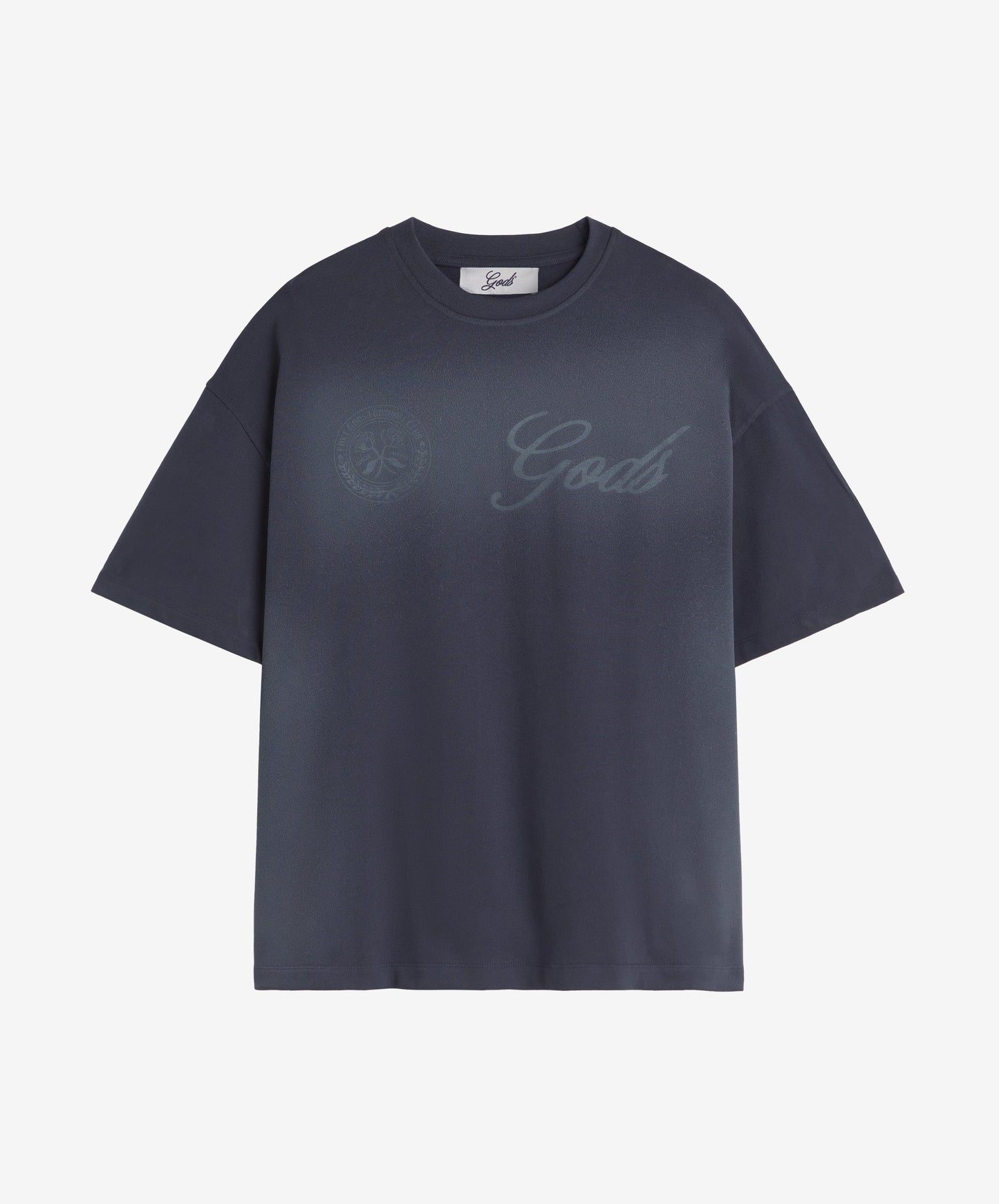 10 Boxy Tee Blue Grey