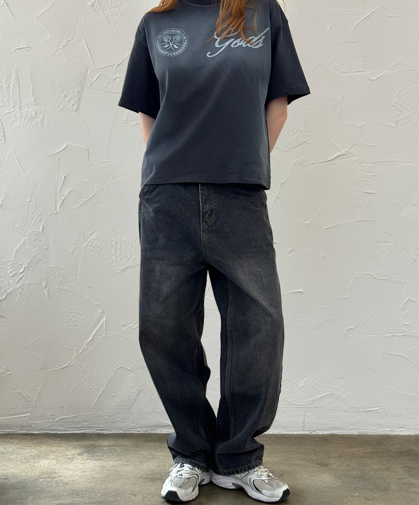 10 Boxy Tee Blue Grey