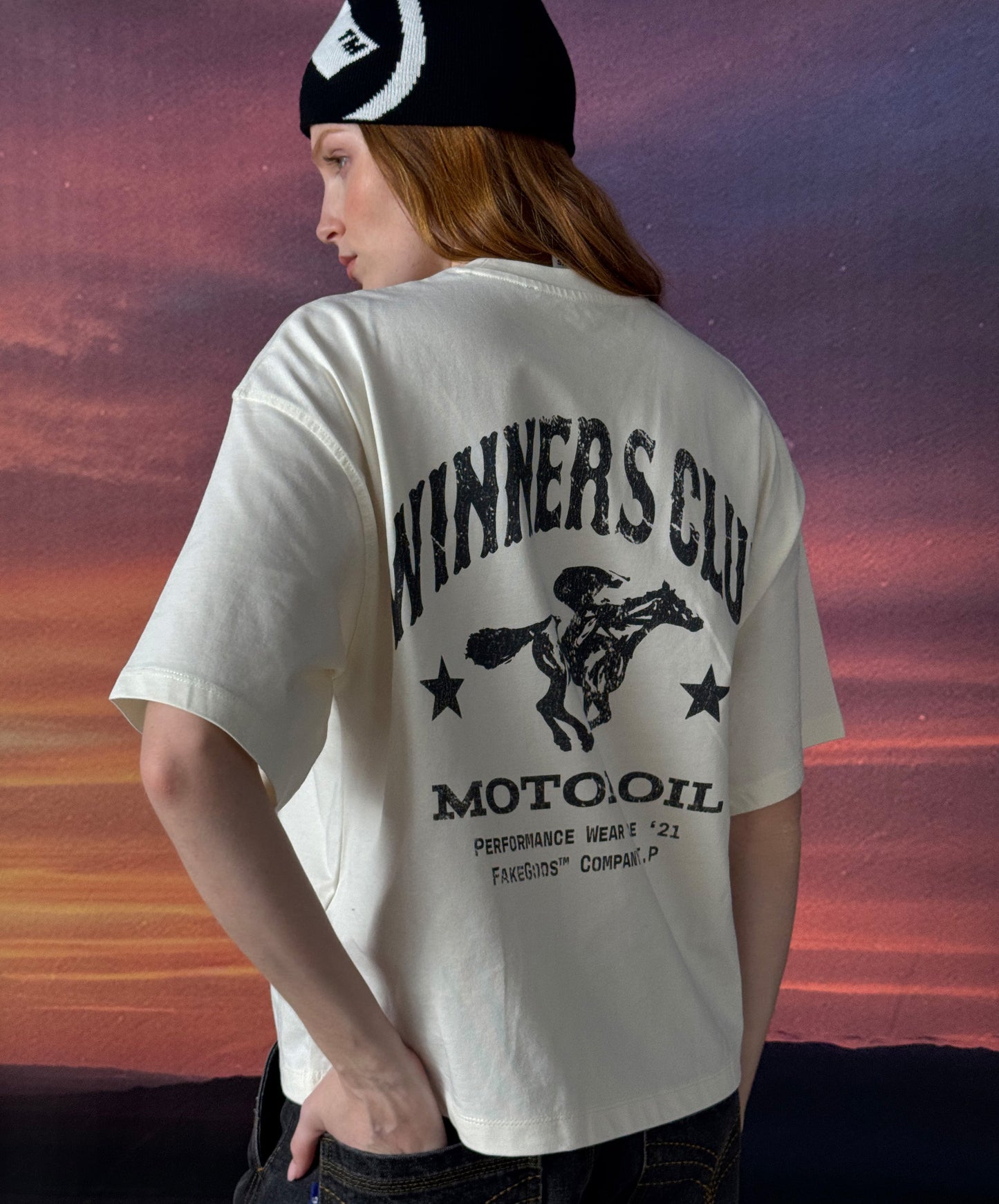 Winners Club Boxy Tee Cream