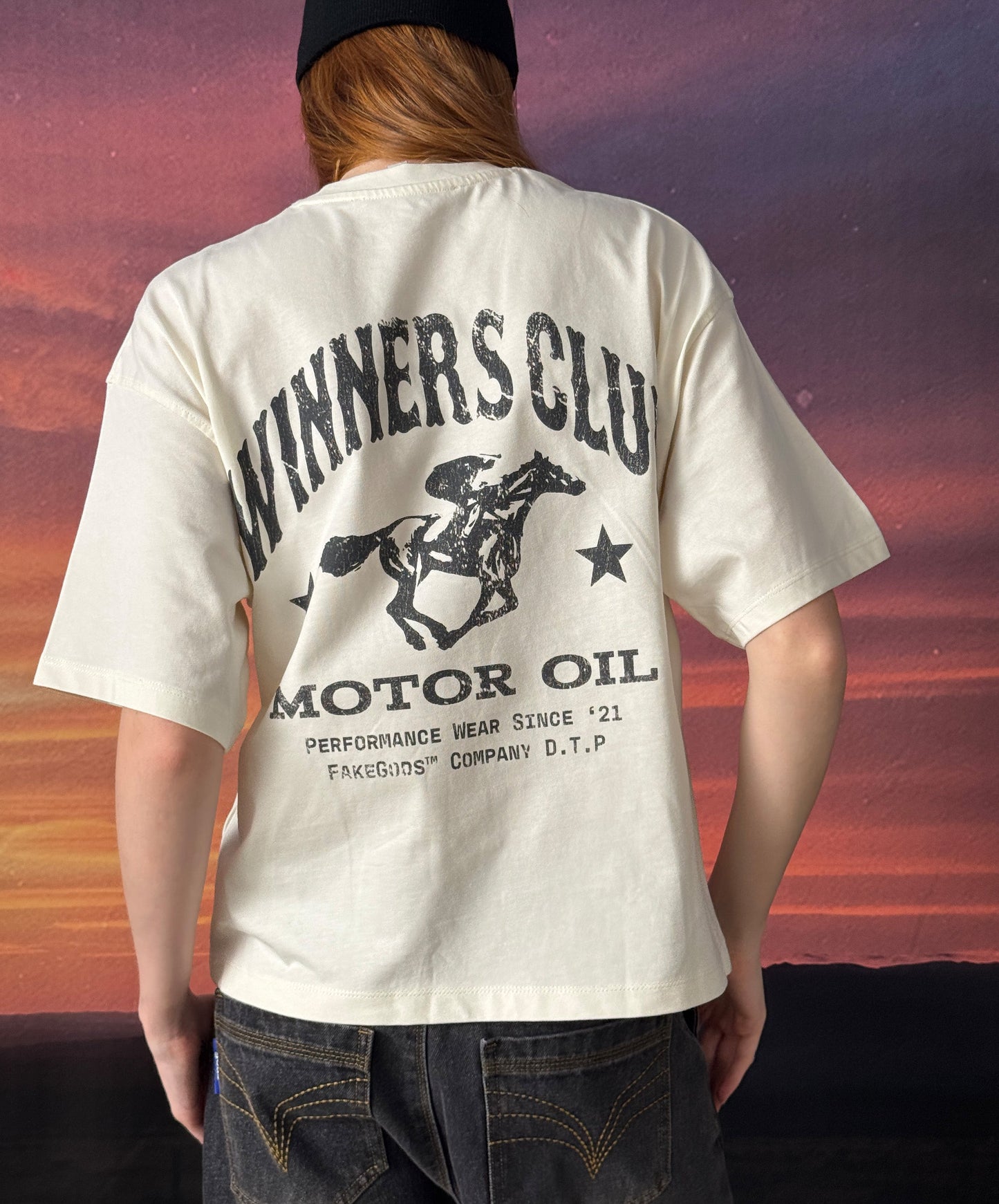 Winners Club Boxy Tee Cream