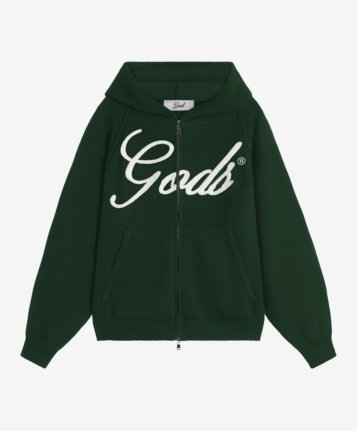 Gods Knitted Zipper Green
