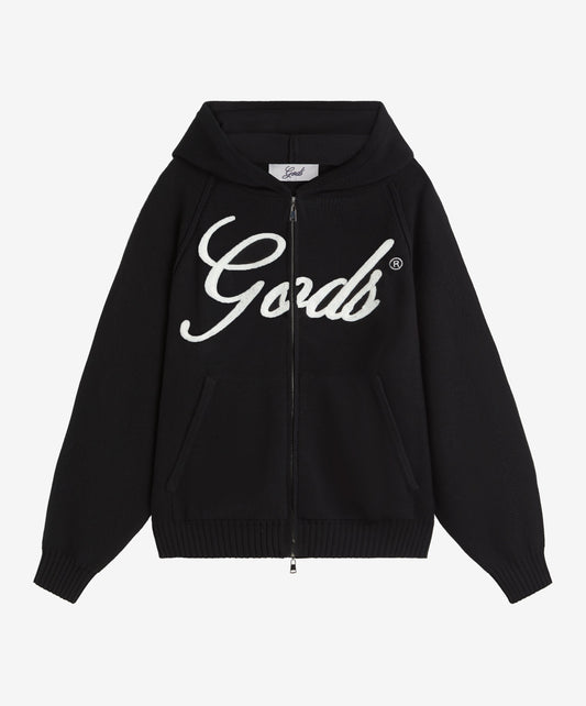 Gods Knitted Zipper Black