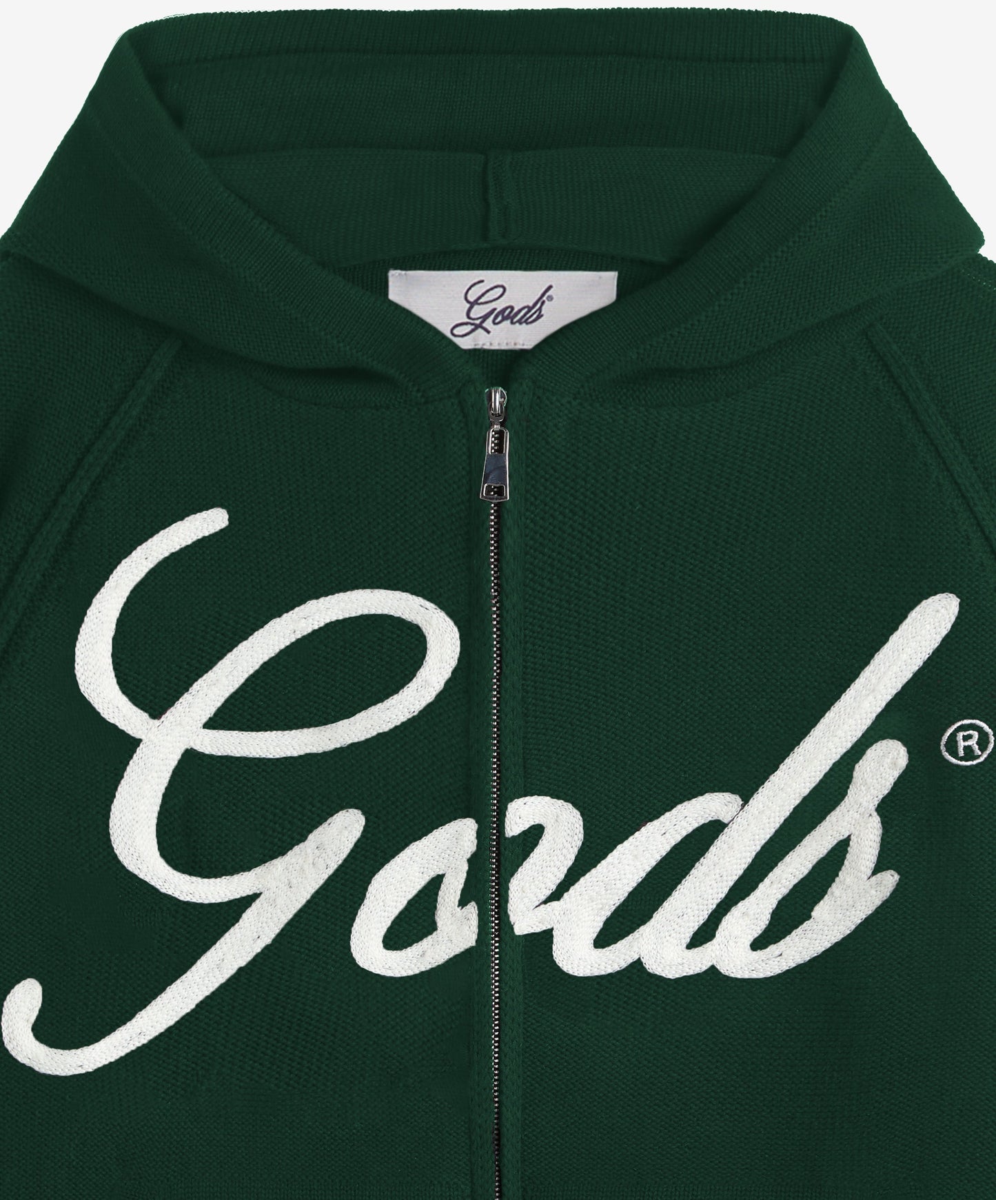 Gods Knitted Zipper Green