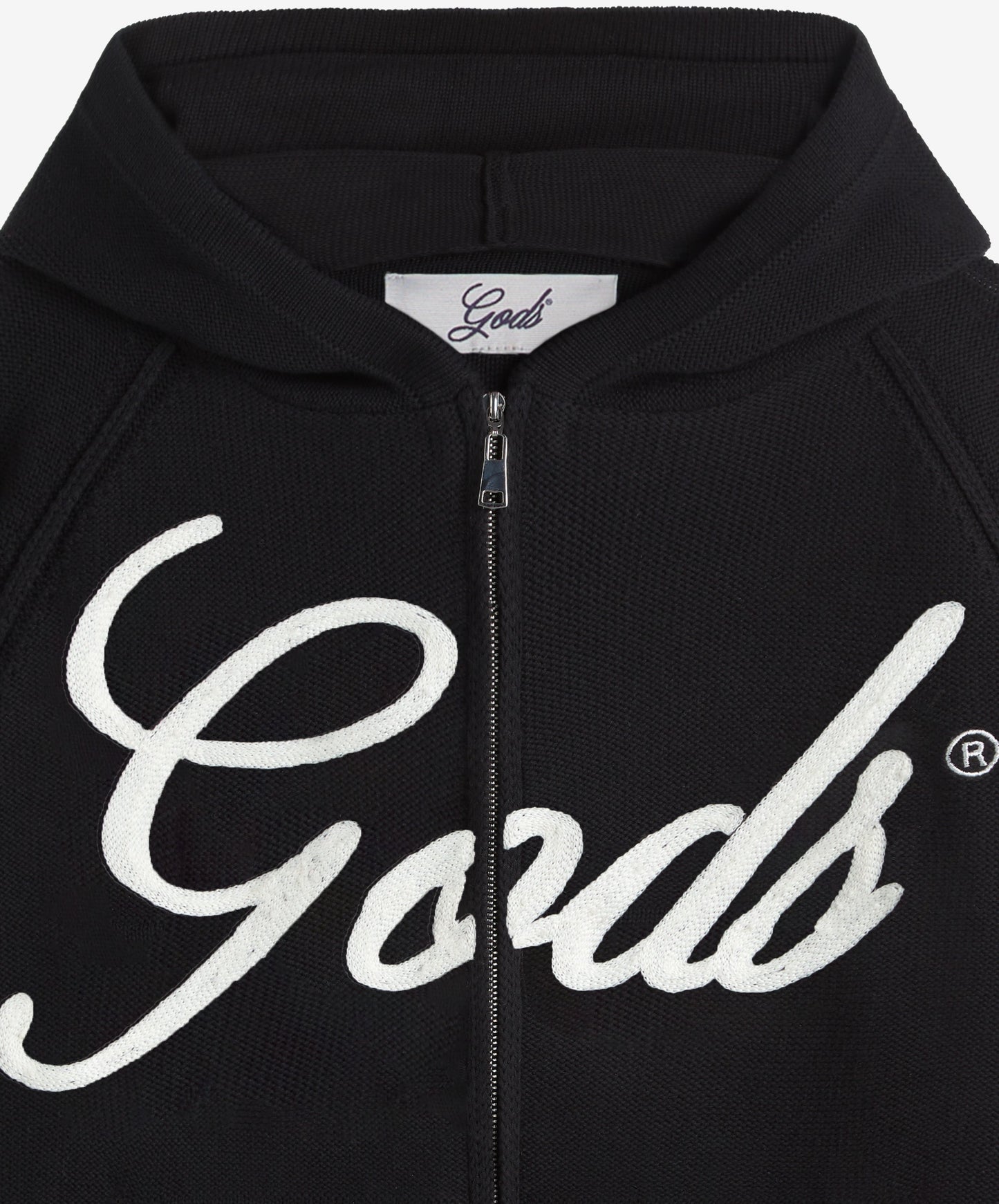 Gods Knitted Zipper Black