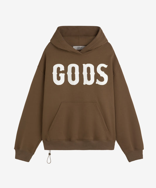 Gods Hoodie Brown