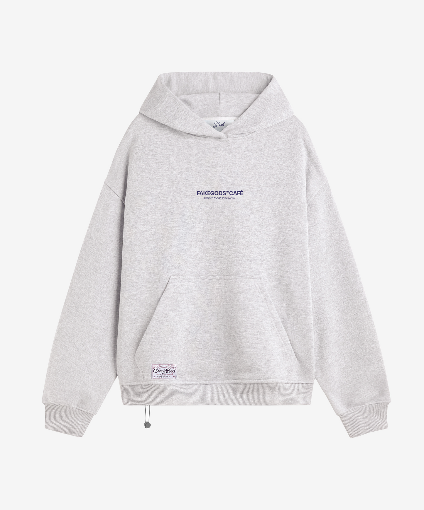 Gods Cafe Hoodie Grey Melange