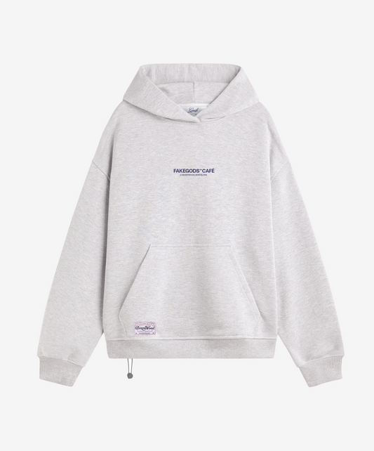 Gods Cafe Hoodie Grey Melange