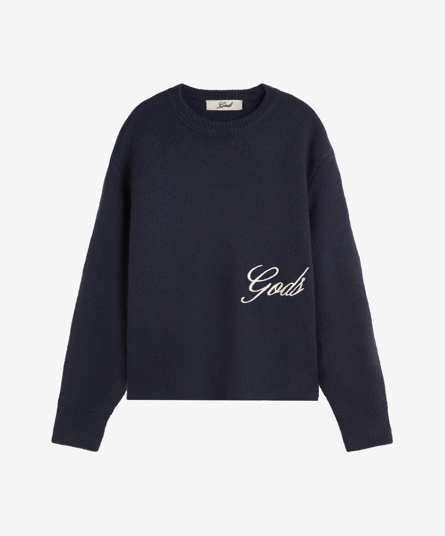 Handwritten Knitted Sweater Navy
