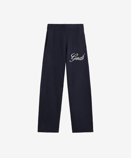 Handwritten Knitted Joggers Navy