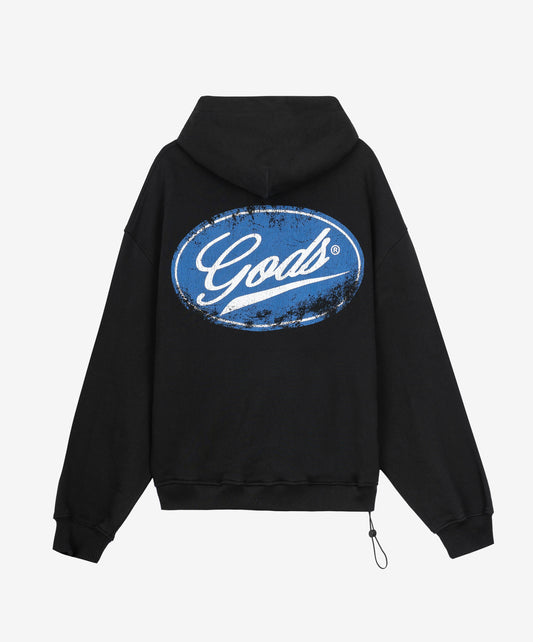 Spark Cropped Hoodie Black