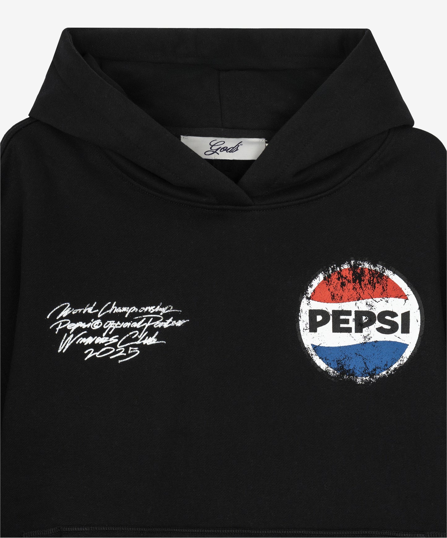 Spark Cropped Hoodie Black