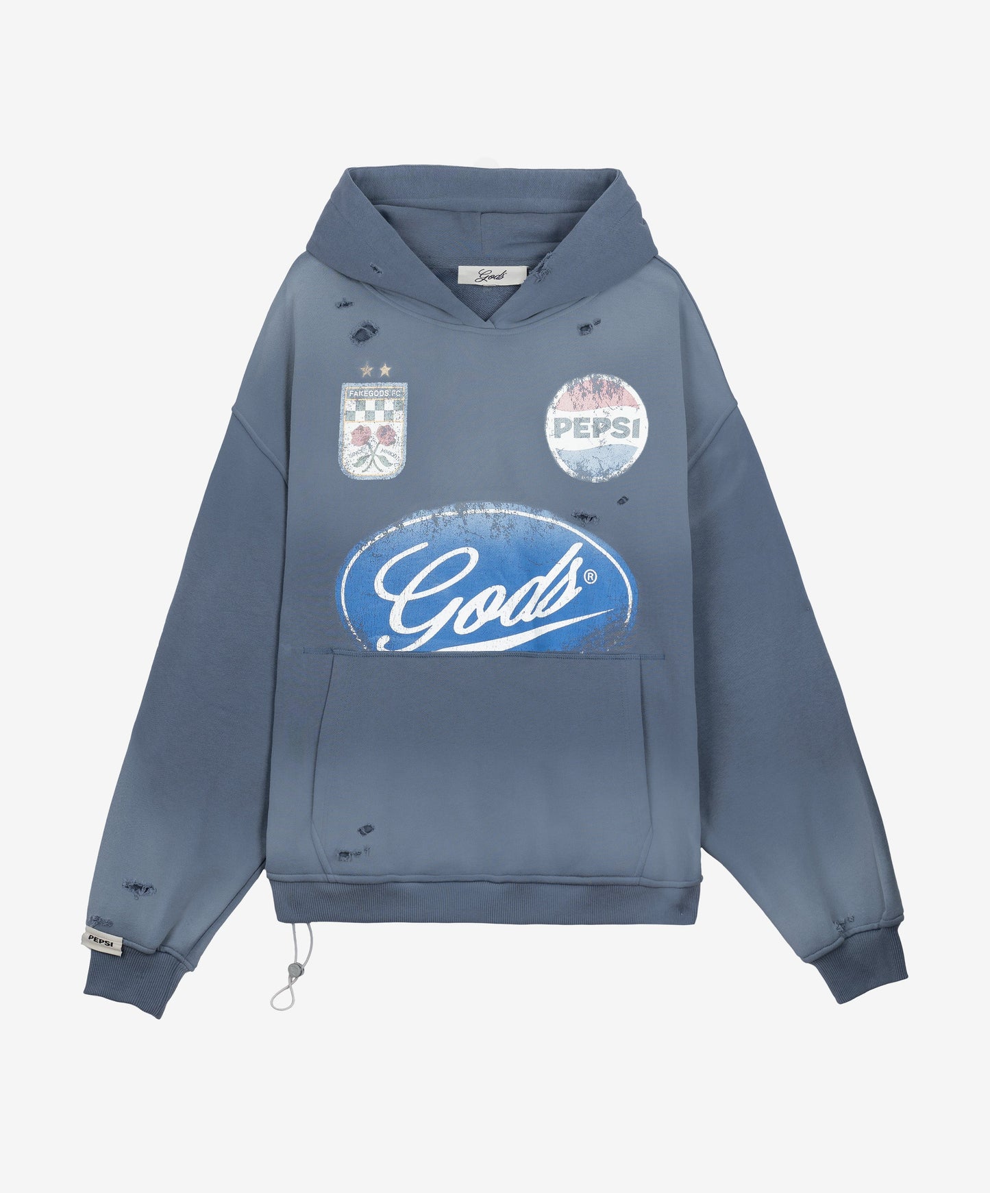 Pitstop Cropped Hoodie Grey